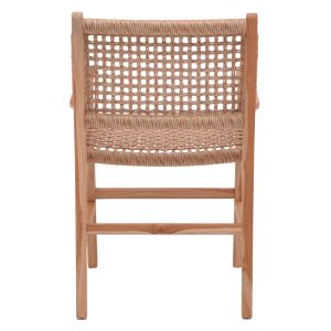 Sponze chair natural color teak wood rope 54x60x86cm