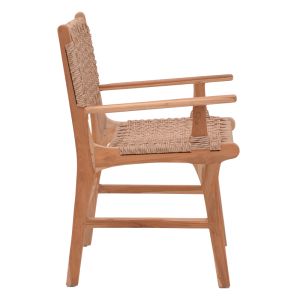 Sponze chair natural color teak wood rope 54x60x86cm