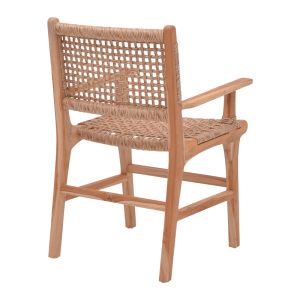 Sponze chair natural color teak wood rope 54x60x86cm