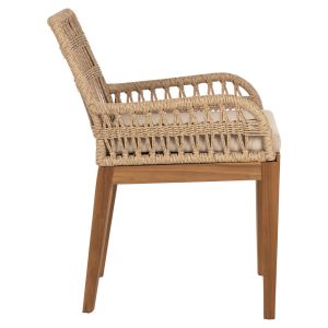 Chair Stardom Hm9760,01 made of solid teak wood in natural color Color 57x65x83hcm