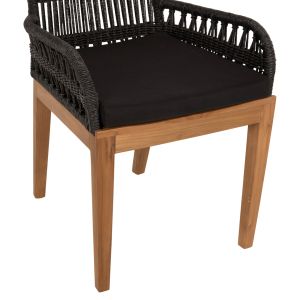 Chair Stardom Hm9760,02 made of solid teak wood in copper color 57x65x83hcm