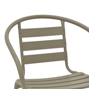 Tade metal chair in champagne color 54x62x74cm