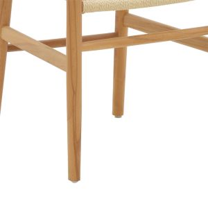 Thomas chair, natural wood, seat, macrame ropes, 44x36x79cm