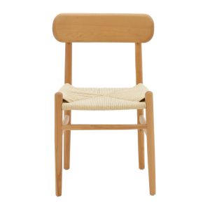 Thomas chair, natural wood, seat, macrame ropes, 44x36x79cm