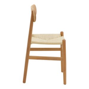 Thomas chair, natural wood, seat, macrame ropes, 44x36x79cm
