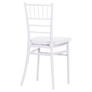 Стол Tiffany с възглавница Hm21104 бял полипропилен 39x47x89hсм.