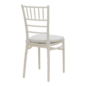Tiffany chair with cushion, transparent 40x40x88 cm