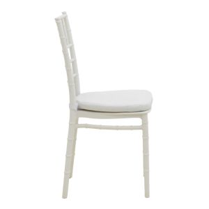 Tiffany chair with cushion, transparent 40x40x88 cm