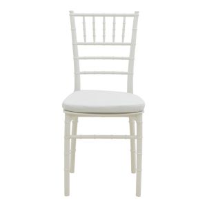 Tiffany chair with cushion, transparent 40x40x88 cm