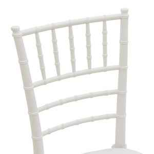 Tiffany chair with cushion, transparent 40x40x88 cm