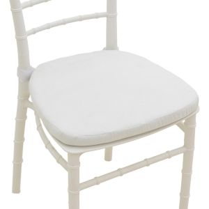 Tiffany chair with cushion, transparent 40x40x88 cm