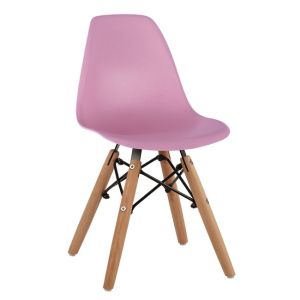 Стол Twist Kid Hm8453,05 с дървени крака и седалка Pink Pp 30,5x33x59cm
