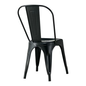 Chair Utopia black metal 44x44x85cm
