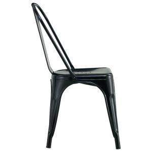 Chair Utopia black metal 44x44x85cm