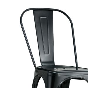 Chair Utopia black metal 44x44x85cm