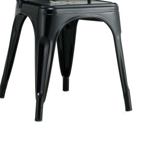 Chair Utopia black metal 44x44x85cm