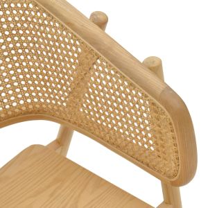 Wenzy chair, mahogany wood Toon 58x58x82cm