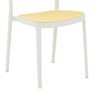 Westley chair white polypropylene 55x47x81cm