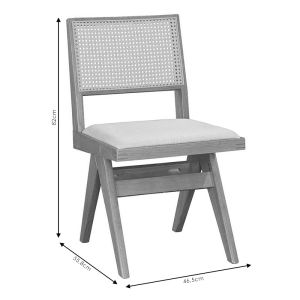Winslow chair, light walnut/gray