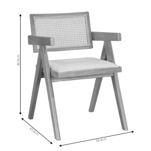 Winslow chair, black/gray