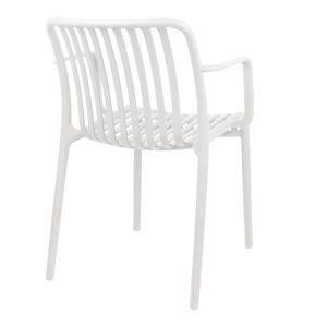 Chair Zoi Pp in white 55.5x57.5x79