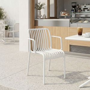 Chair Zoi Pp in white 55.5x57.5x79