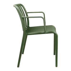 Zoi Pp chair in dark green shade 55.5x57.5x79cm