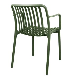 Zoi Pp chair in dark green shade 55.5x57.5x79cm
