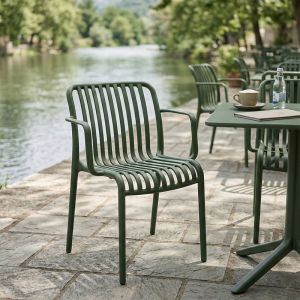 Zoi Pp chair in dark green shade 55.5x57.5x79cm