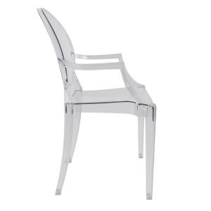 Acrylic chair with armrests Aramis Clive Hm0169