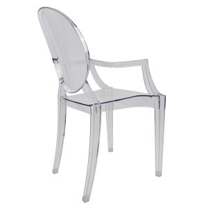 Acrylic chair with armrests Aramis Clive Hm0169