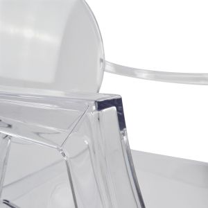 Acrylic chair with armrests Aramis Clive Hm0169