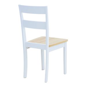 Chair in white-natural shade 39.5x47.5x89cm
