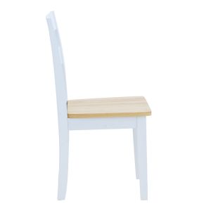 Chair in white-natural shade 39.5x47.5x89cm