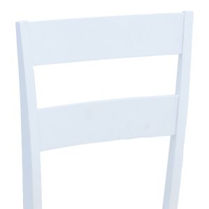 Chair in white-natural shade 39.5x47.5x89cm