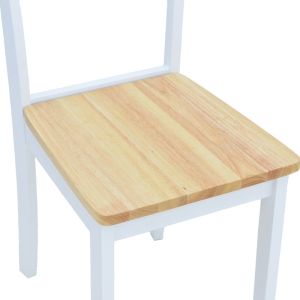 Chair in white-natural shade 39.5x47.5x89cm