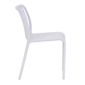 Outdoor chair Convee, polypropylene, white 52.5x44.5x79hcm Hm6104.01