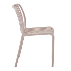 Outdoor chair Convee, polypropylene, cappuccino 52.5x44.5x79hcm Hm6104.04