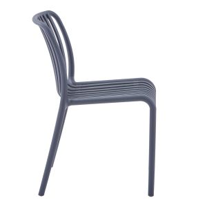 Outdoor chair Convee, polypropylene, gray 52.5x44.5x79hcm Hm6104.03