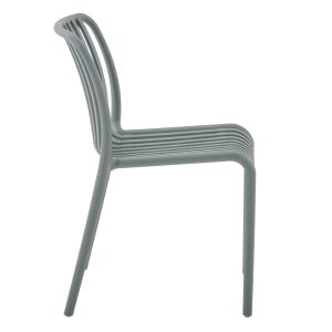 Outdoor chair Convee, polypropylene, dark olive 52.5x44.5x79hcm Hm6104.07
