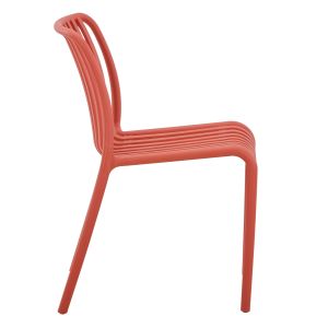Outdoor chair Convee, polypropylene, red 52.5x44.5x79hcm Hm6104.05