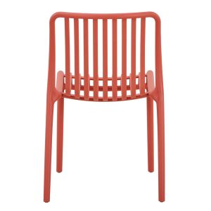 Outdoor chair Convee, polypropylene, red 52.5x44.5x79hcm Hm6104.05