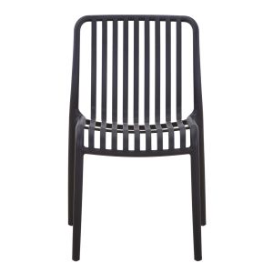 Outdoor chair Convee, polypropylene, black 52.5x44.5x79hcm Hm6104.02