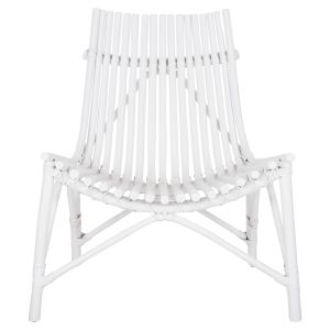 Outdoor chair Cellion Hm9812,03 rattan poles in white color 76x72x83hcm