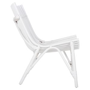 Outdoor chair Cellion Hm9812,03 rattan poles in white color 76x72x83hcm