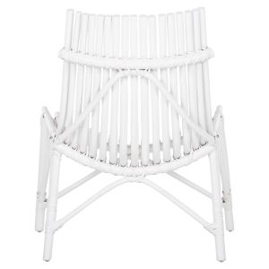 Outdoor chair Cellion Hm9812,03 rattan poles in white color 76x72x83hcm
