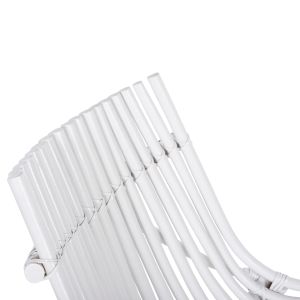 Outdoor chair Cellion Hm9812,03 rattan poles in white color 76x72x83hcm