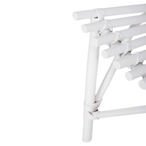 Outdoor chair Cellion Hm9812,03 rattan poles in white color 76x72x83hcm
