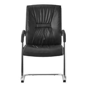 Guest chair Nioze black pu-chrome leg 57x50x95cm
