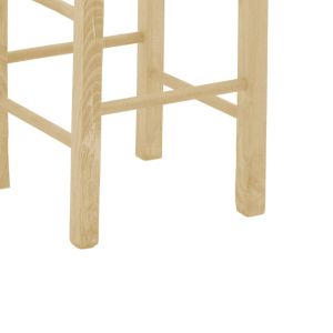 Chair for restaurants and homes Bodier-charchie natural unvarnished wood seagrass seat 35x35x78cm